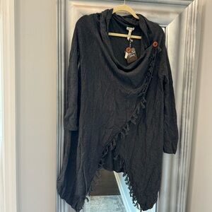 Matilda Jane Wrap Grey Sweat- perfect for the fall and winter! Never worn!